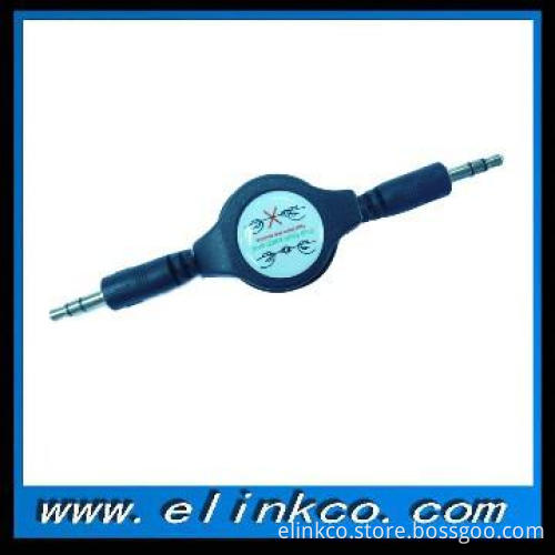 3.5mm gold/Ni-plated Car Stereo Radio to Aux Line In 3.5mm Audio Cable